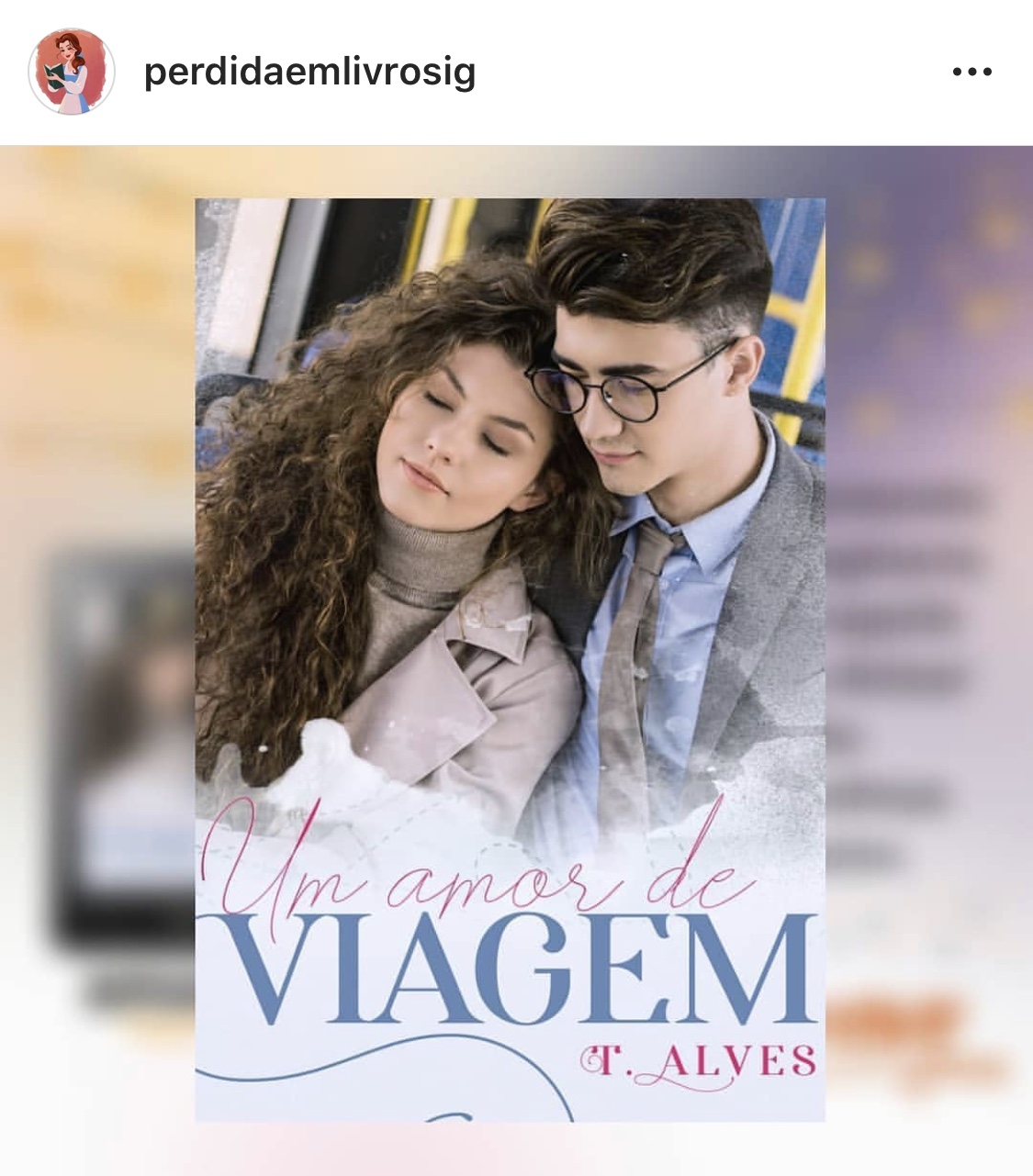 "Um amor de Viagem", por Bárbara Lis Marie; imagem presente no instagram (@perdidaemlivrosig) - direitos reservados