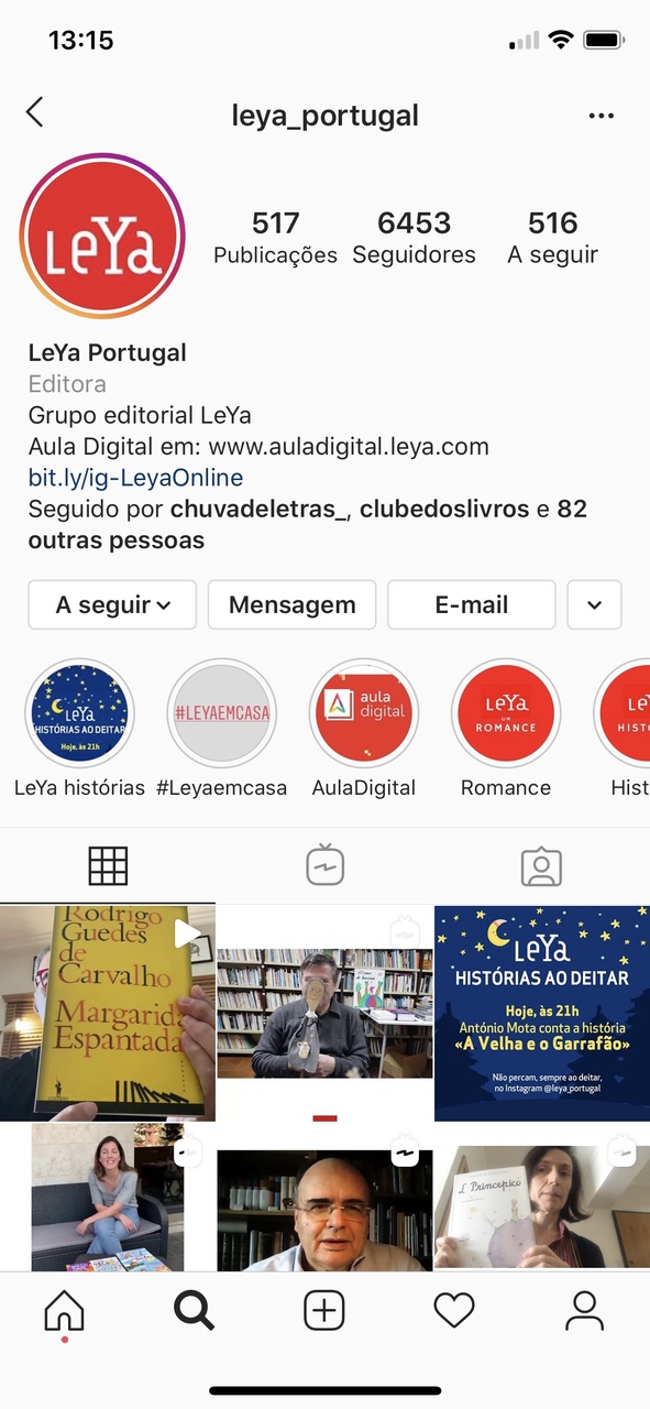 Iniciativa Leya | Fonte: instagram @leyaonline