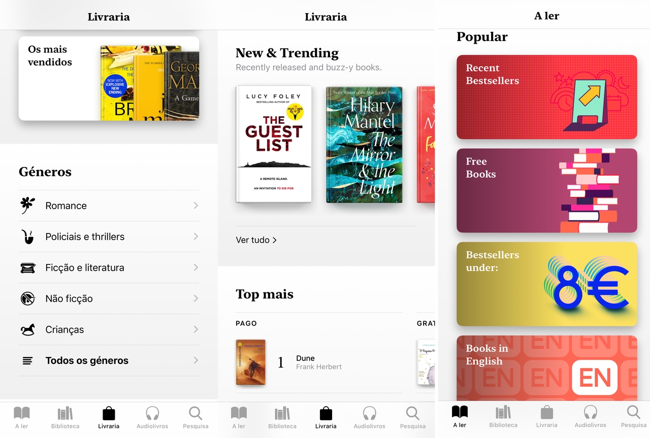 Livraria para IOS | Apple - março 2020