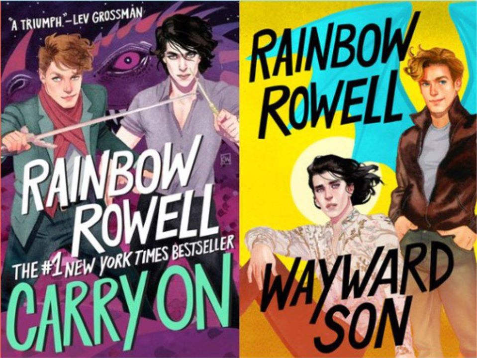 "Carry On" e "Wayward Son", por Rainbow Rowell | Fonte: rainbowrowell.com